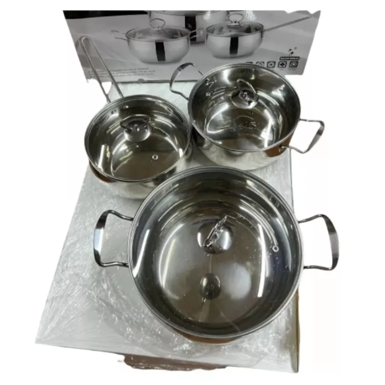 BATERIA DE COCINA ACERO INOX. DE 6 PIEZAS / AMSTERDAM – DORAL - 2