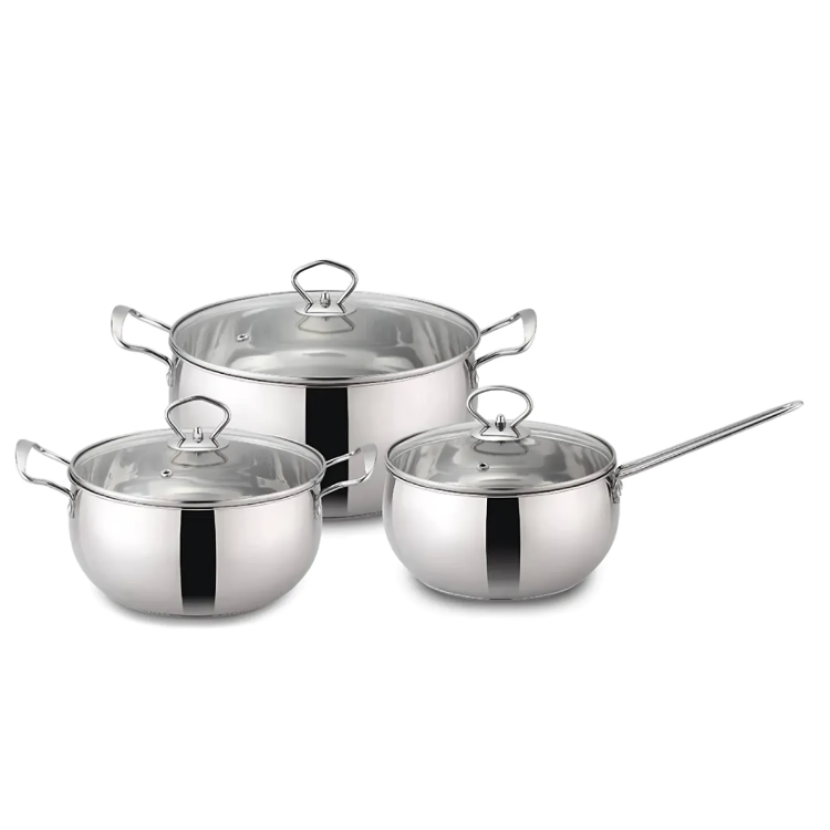 BATERIA DE COCINA ACERO INOX. DE 6 PIEZAS / AMSTERDAM – DORAL - 3