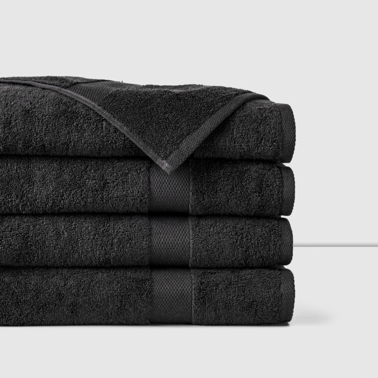 TOALLA DE MANO 45×90 CM / NEGRO – LOURDES - 2