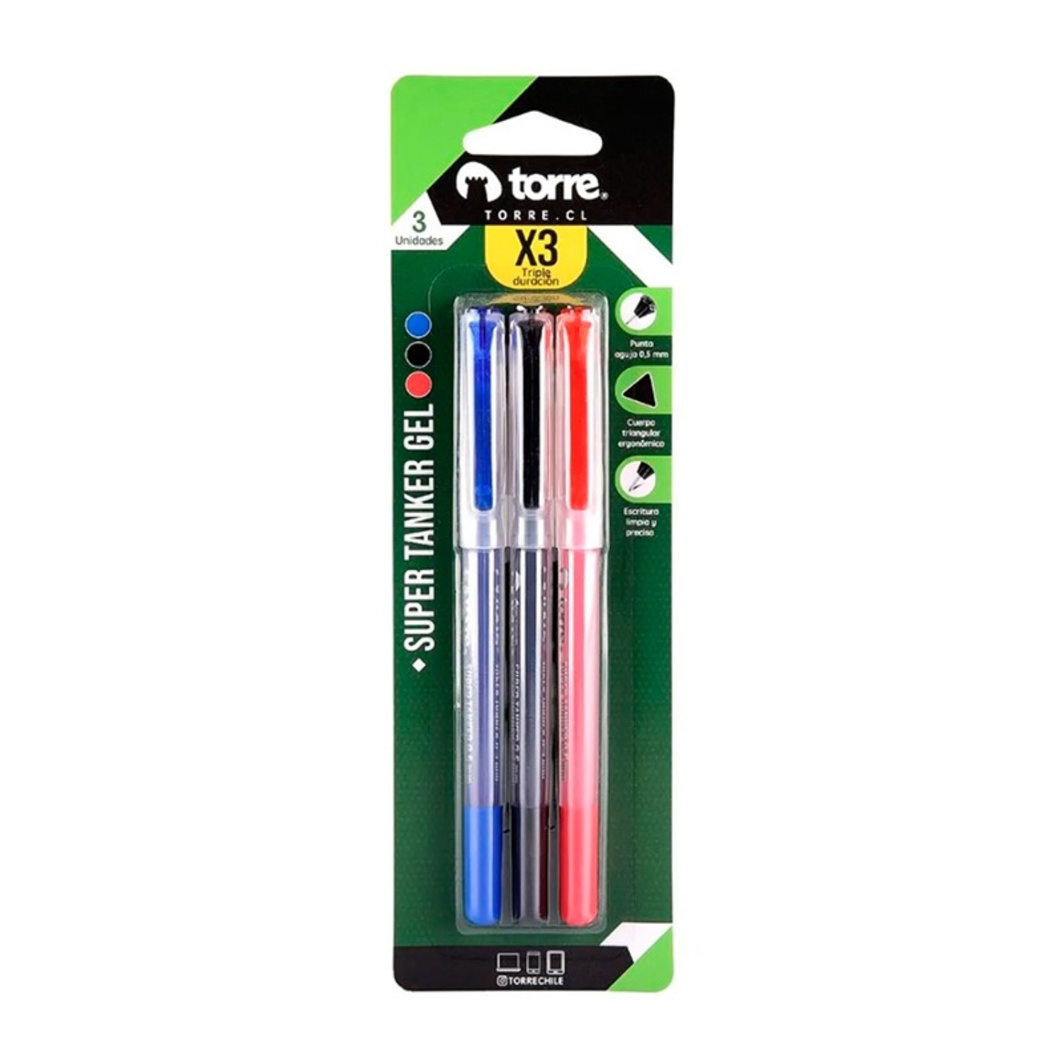 SET 3 SUPER TANKER 0,5MM BLISTER 1A 1N 1R – TORRE - 3