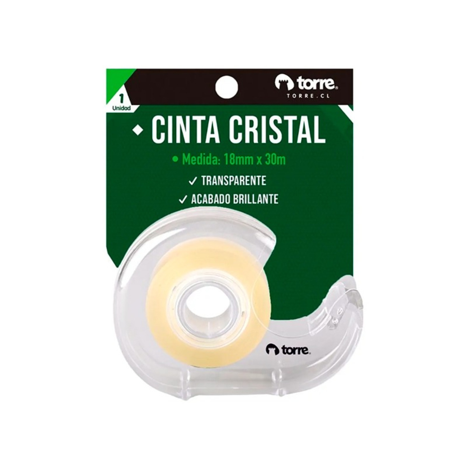 PACK X 4 CINTA CRISTAL CON DISPENSADOR 18MM. X30M. – TORRE - 3