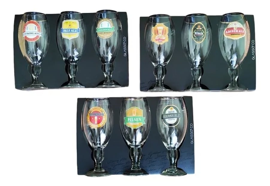 SET 3 COPON CERVECERO GLASSO 600 ML CERVEZA - 1
