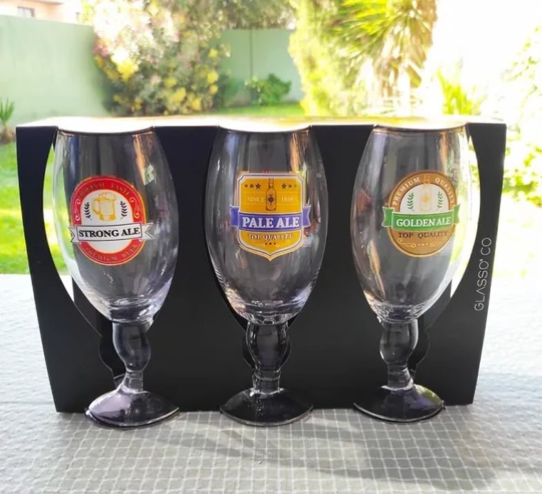SET 3 COPON CERVECERO GLASSO 600 ML CERVEZA - 4