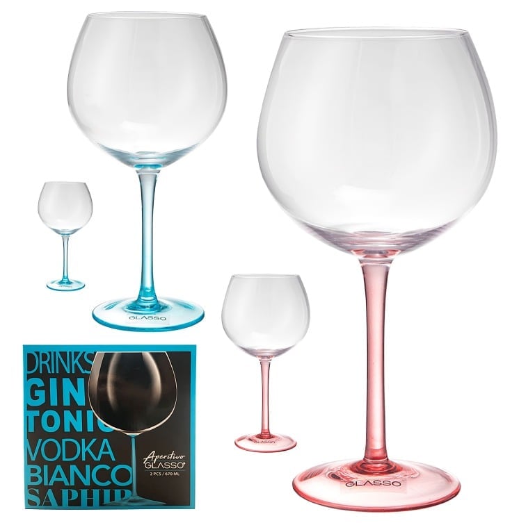 SET 2 COPAS APERITIVO GLASSO - 2
