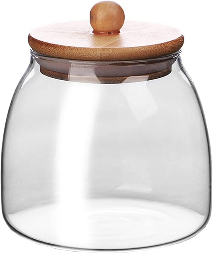 FRASCO VIDRIO 700 ML CON TAPA DE BAMBOO GLASSO DAILY - 3