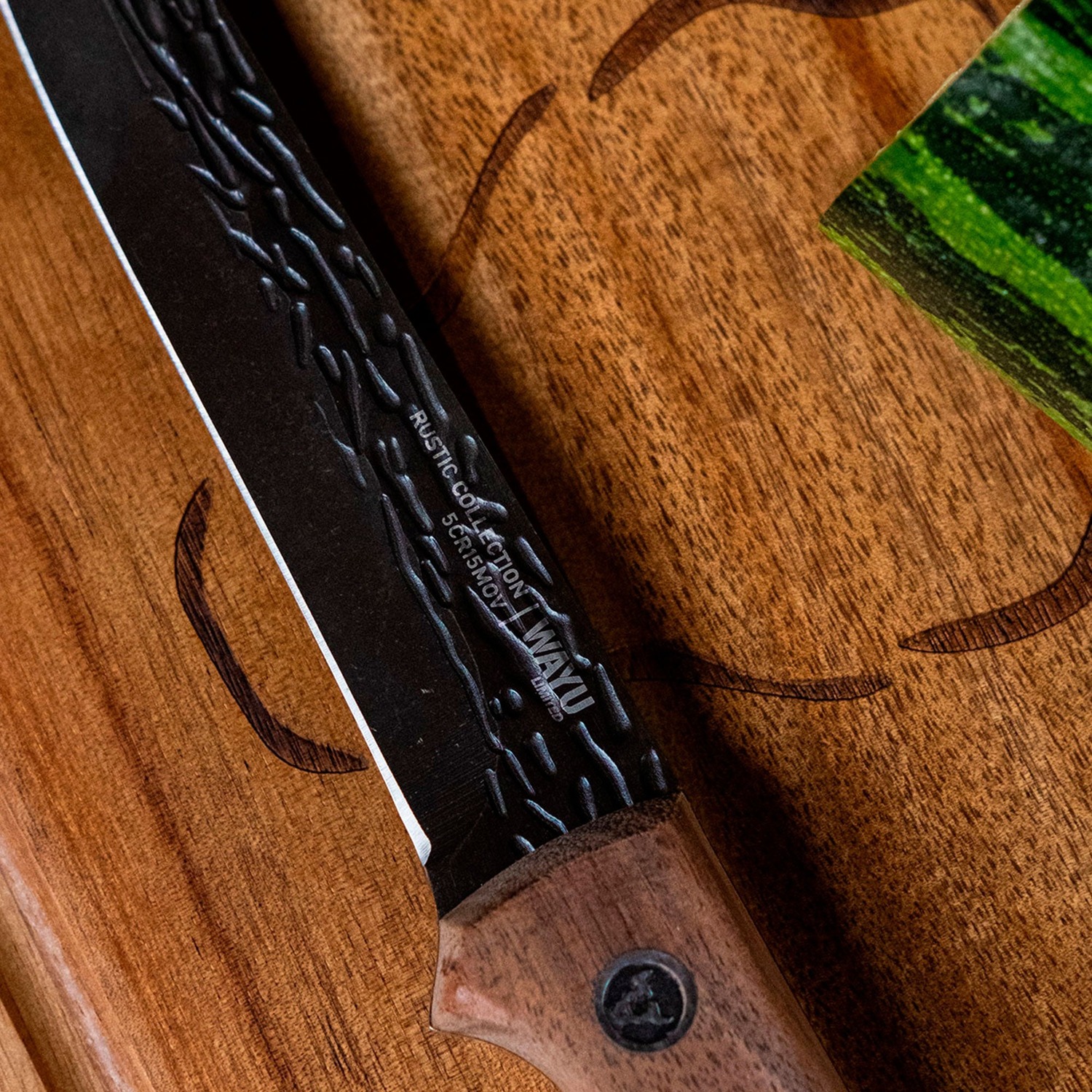 CUCHILLO UTILIY CON FUNDA RUSTIC COLECCTION WAYU - 5