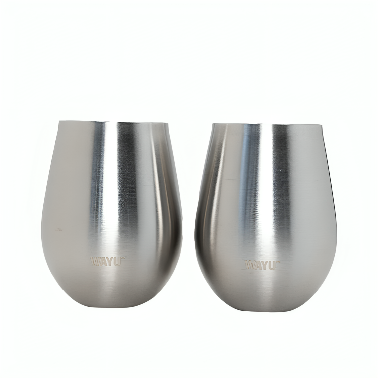 SET 2 VASOS COCTEL METALICOS 500 ML WAYU - 2