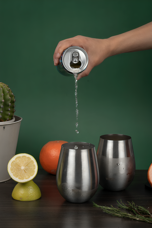 SET 2 VASOS COCTEL METALICOS 500 ML WAYU - 3