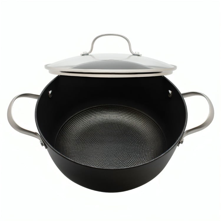 OLLA 24CM C/TAPA IRON CAST HONEYCOMB WAYU - 3