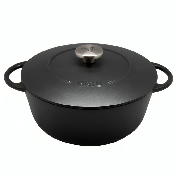 OLLA ENAMEL 28CM IRON CAST WAYU - 3