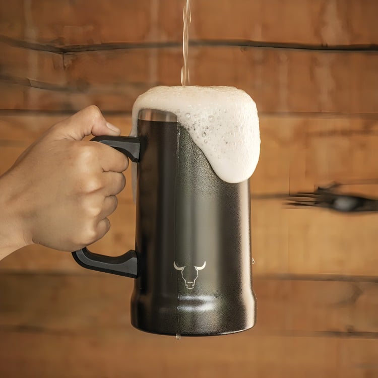WAYU BEER MUG STAINLESS STEEL 750ML - 1