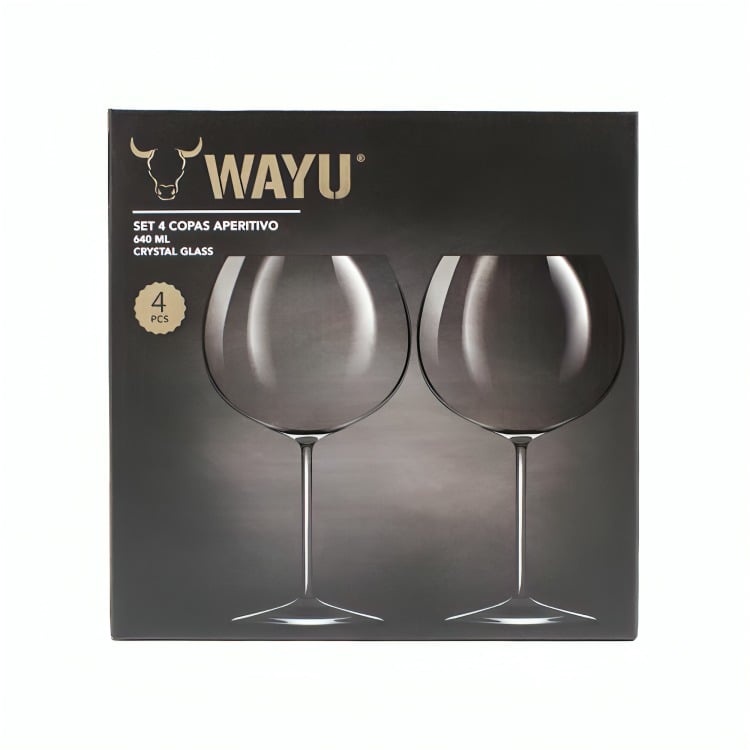 SET 4 COPAS CRISTAL APERITIVO WAYU - 3