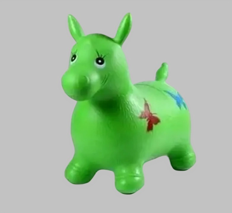 PONY CABALLITO SALTARIN JUGUETE PARA NIÑOS VERDE - 1
