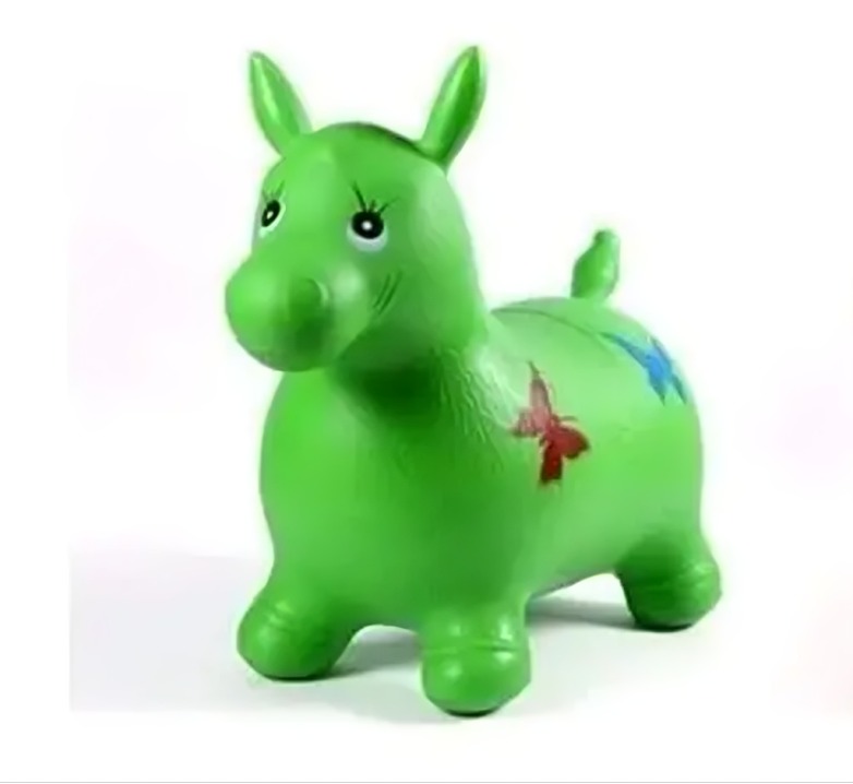 PONY CABALLITO SALTARIN JUGUETE PARA NIÑOS VERDE - 3