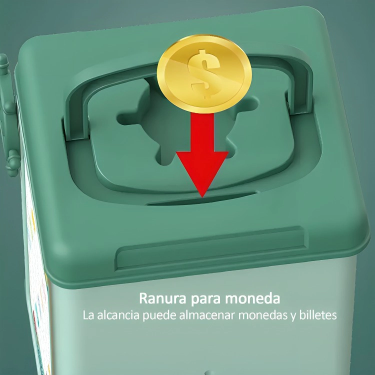 ALCANCIA DE AHORRO ELECTRONICA SONIDO VERDE - 1