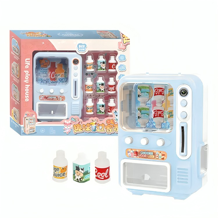 MINI MAQUINA EXPENDEDORA PARA NIÑOS JUGUETE CELESTE - 2