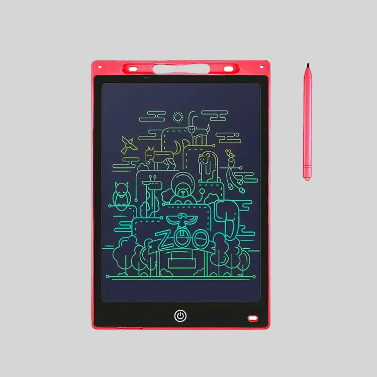 PIZARRA MAGICA TABLET DIBUJO LCD 12 PULGADAS ROJO - 1