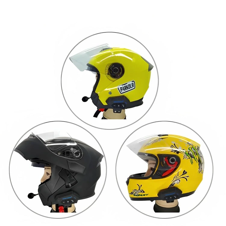AUDIFONO CASCO MOTO AURICULARES BLUETOOTH LLLAMADA MP3 - 4