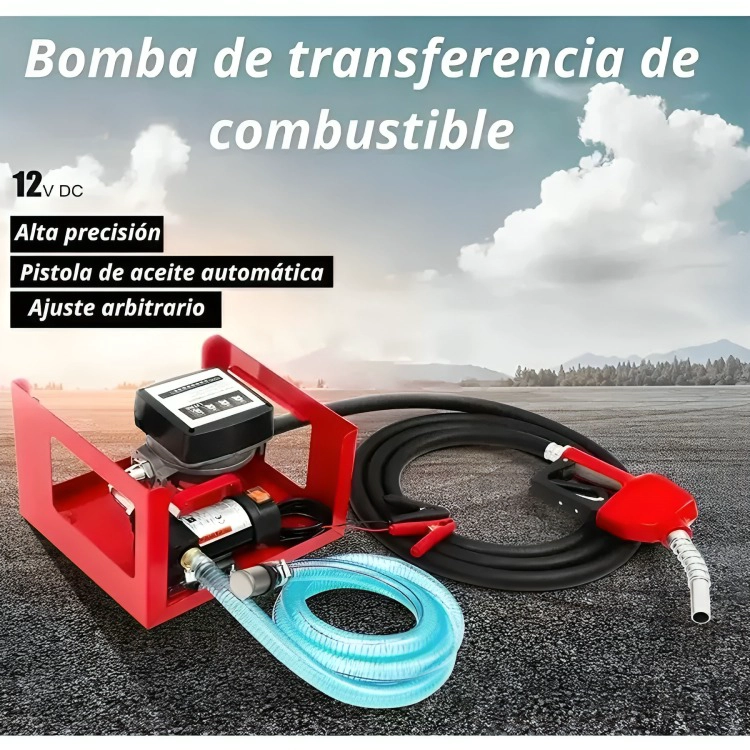 BOMBA TRASVASIJE DE COMBUSTIBLE DIESEL Y KEROSENE 24V - 1
