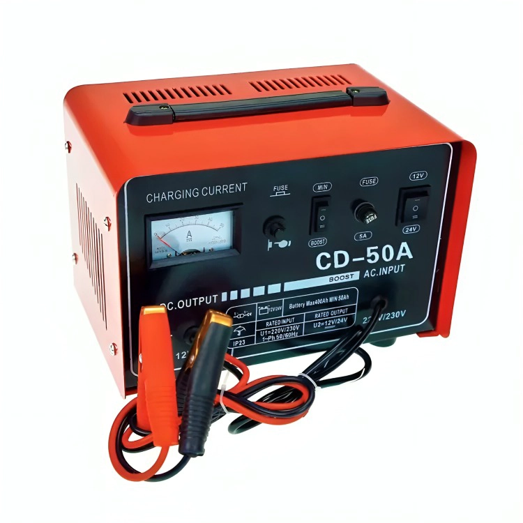 CARGADOR DE BATERIA PARA AUTO Y CAMION 50 A - 1