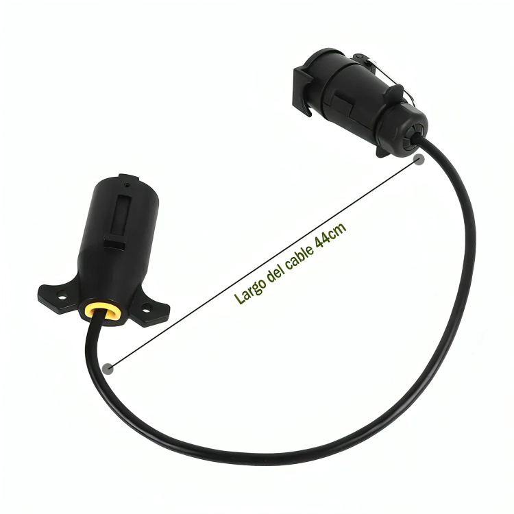 ADAPTADOR ENCHUFE VEHICULO AMERICANO REMOLQUE EUROPEO 7 PINES - 3