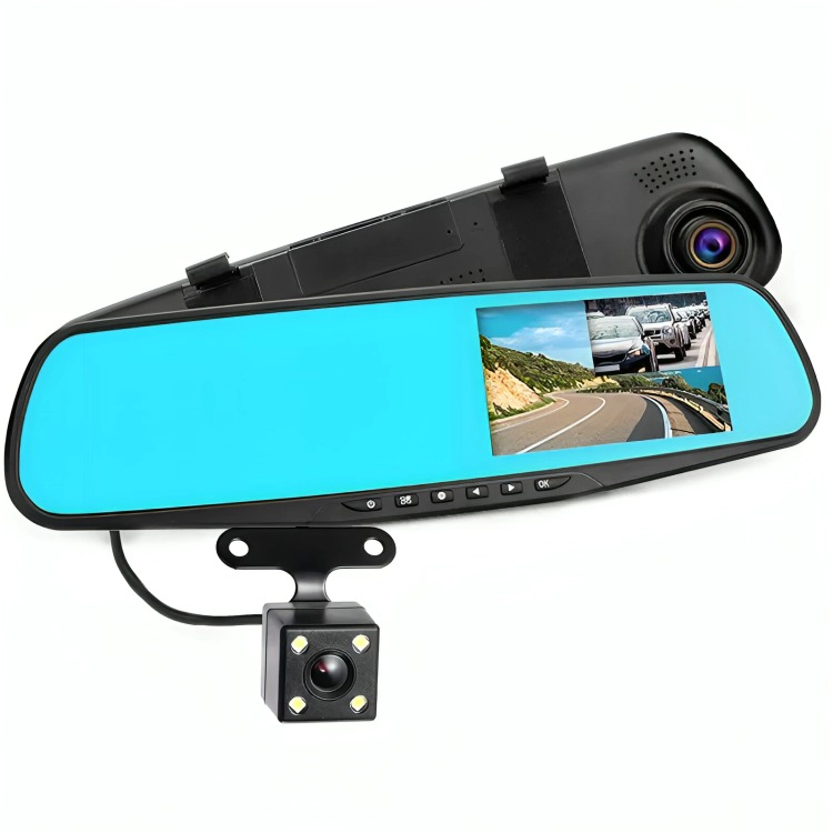 CAMARA DE AUTO ESPEJO RETROVISOR CON CAMARA RETROCESO - 1
