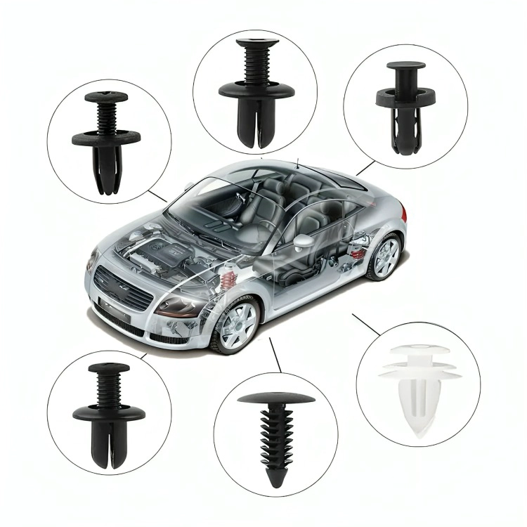 CLIP BROCHE AUTOMOTRIZ REPARACION 100 PZS MAS HERRAMIENTAS - 1