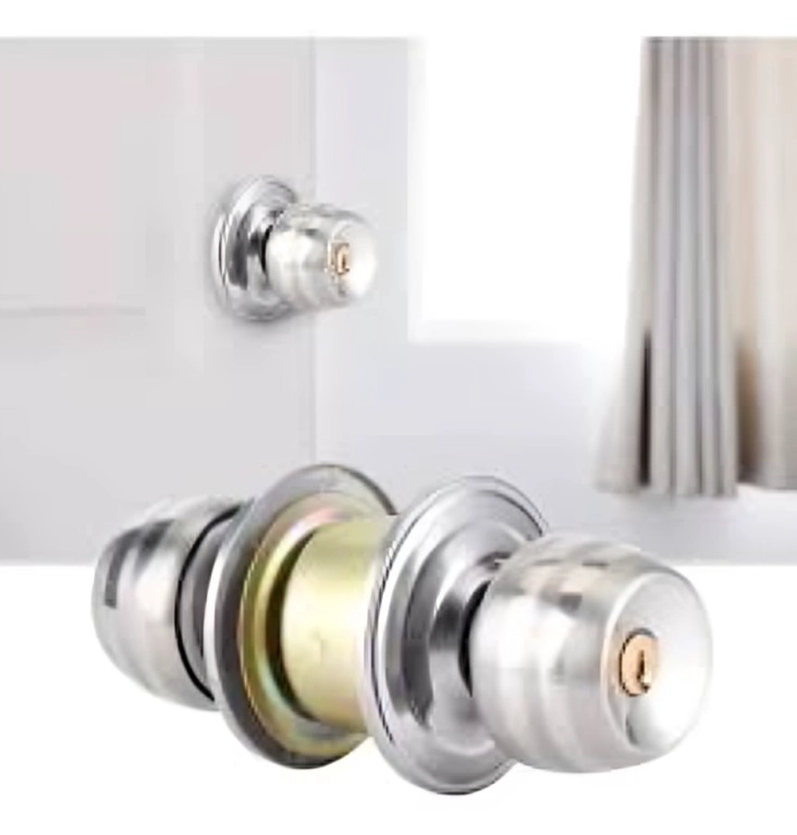 CERRADURA POMO CHAPA DE CASA DORMITORIO BAÑO - 1