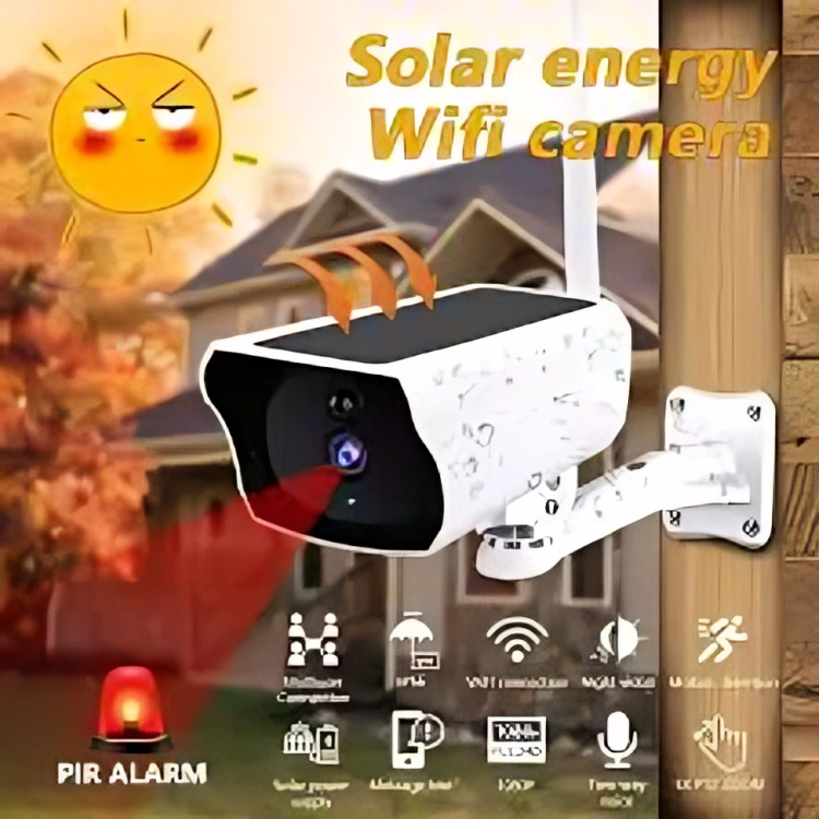 CAMARA EXTERIOR SOLAR IP WIFI SEGURIDAD 1080P FULL HD - 2