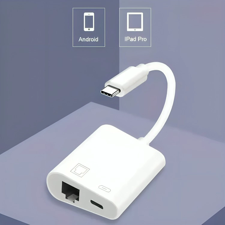 ADAPTADOR TIPO-C A RJ45 LAN GIGABIT ETHERNET - 2