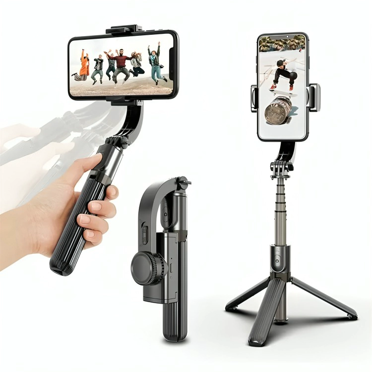 ESTABILIZADOR CELULAR GIMBAL L08 SELFIE STICK, TRIPODE - 3