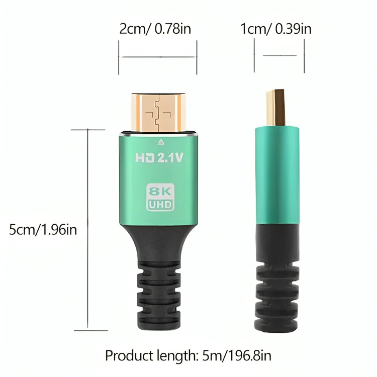 CABLE HDTV 8K 60HZ/48GBPS HD2.1V DE 5MTS. 7680X4320P - 1