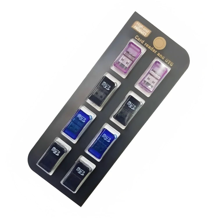 PACK 8 ADAPTADOR USB 2.0 OTG LECTOR MEMORIA MICRO USB - 3