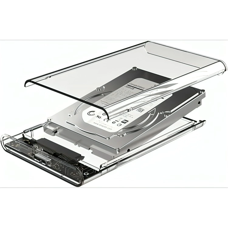 COFRE CASE TRANSPARENTE DISCO DURO SATA2.5 USB3.0 - 2