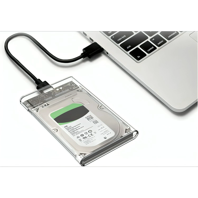 COFRE CASE TRANSPARENTE DISCO DURO SATA2.5 USB3.0 - 3