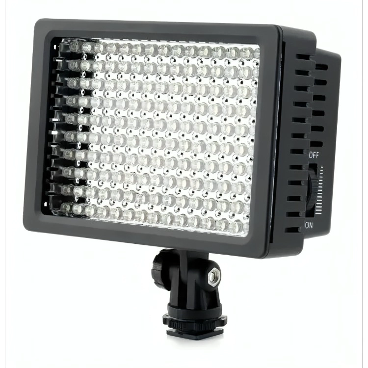 FOCO LED 160 LUCES FLASH CAMARA VIDEOGRABADORA + 2 FILTROS - 3