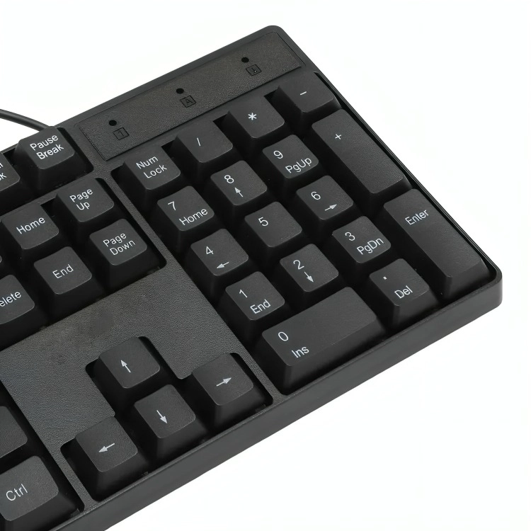 KIT COMBO TECLADO Y MOUSE ALAMBRICO COLOR NEGRO - 2