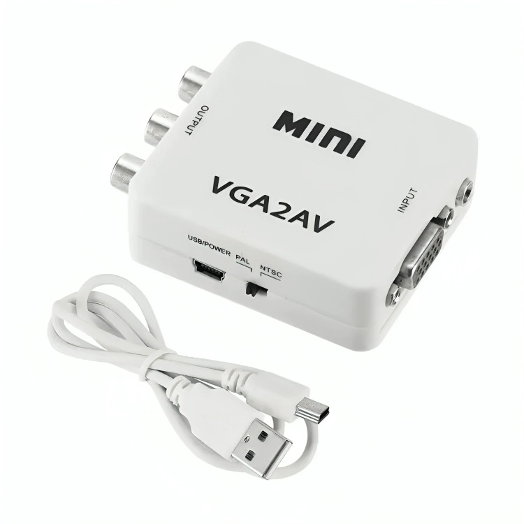 ADAPTADOR CONVERSOR VGA A AV RCA - 2