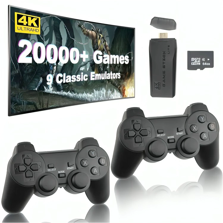 GAMER STICK 4K M8 LITE PARA TV CON MAS DE 20000 JUEGOS