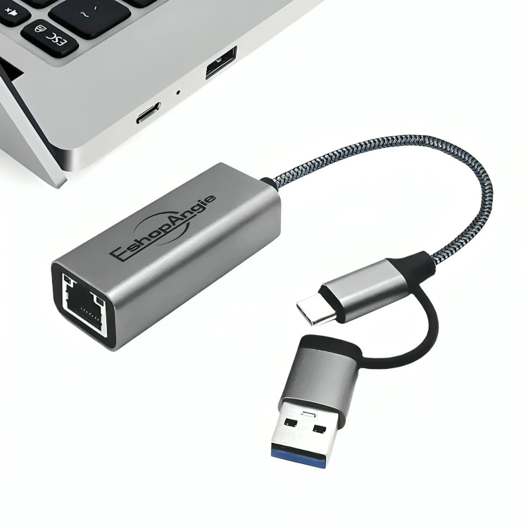 ADAPTADOR USB 3.0 USB C A RJ45 ETHERNET 10/100/1000MBPS