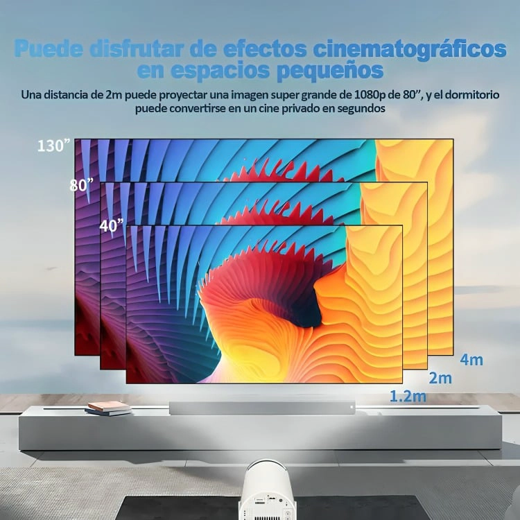 PROYECTOR PORTATIL CON CONSOLA UHD WIFI BLUETOOTH - 3