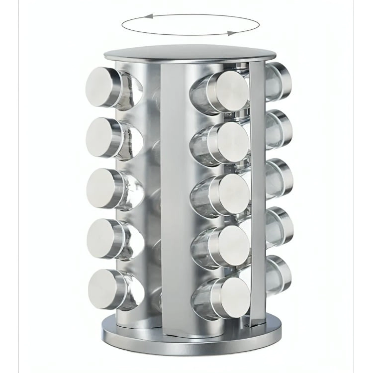 SET CONDIMENTERO ESPECIERO GIRATORIO COCINA 16 PCS - 2