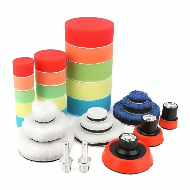 KIT DE 29 PIEZAS PULIR ESPONJAS ALMOHADILLAS PARA AUTO - 4