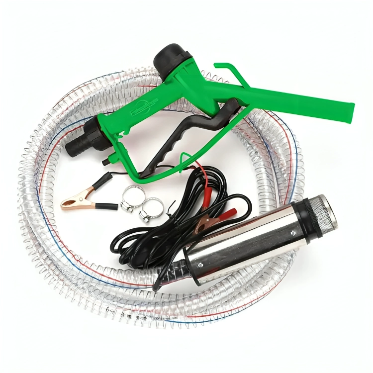 KIT BOMBA TRASVASIJE DIESEL PARAFINA 12V MANGUERA PISTOLA - 2