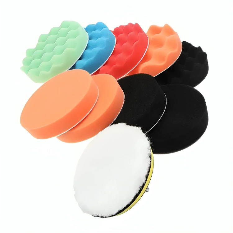 KIT DE 10 PIEZAS PULIR ESPONJAS ALMOHADILLAS PARA AUTO - 1