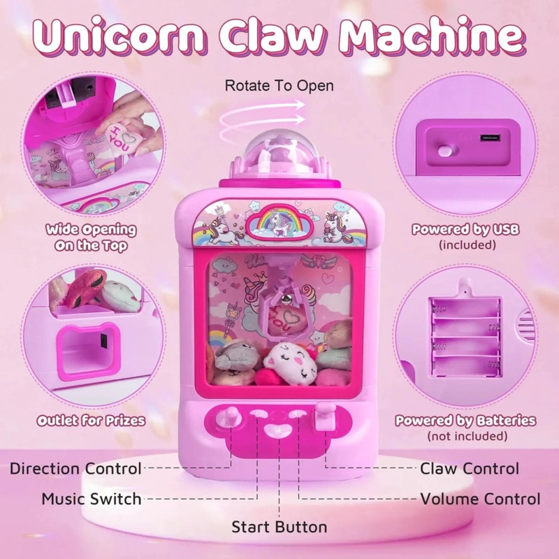 MAQUINA AGARRA PELUCHES UNICORNIO - 4