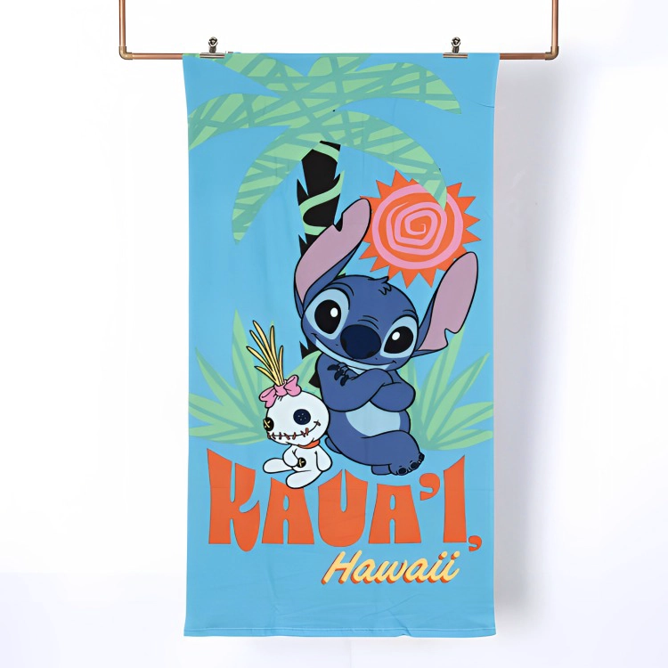 TOALLA DE PLAYA 70×140 CM + BOLSO /STITCH PALMERA – MASHINI - 3