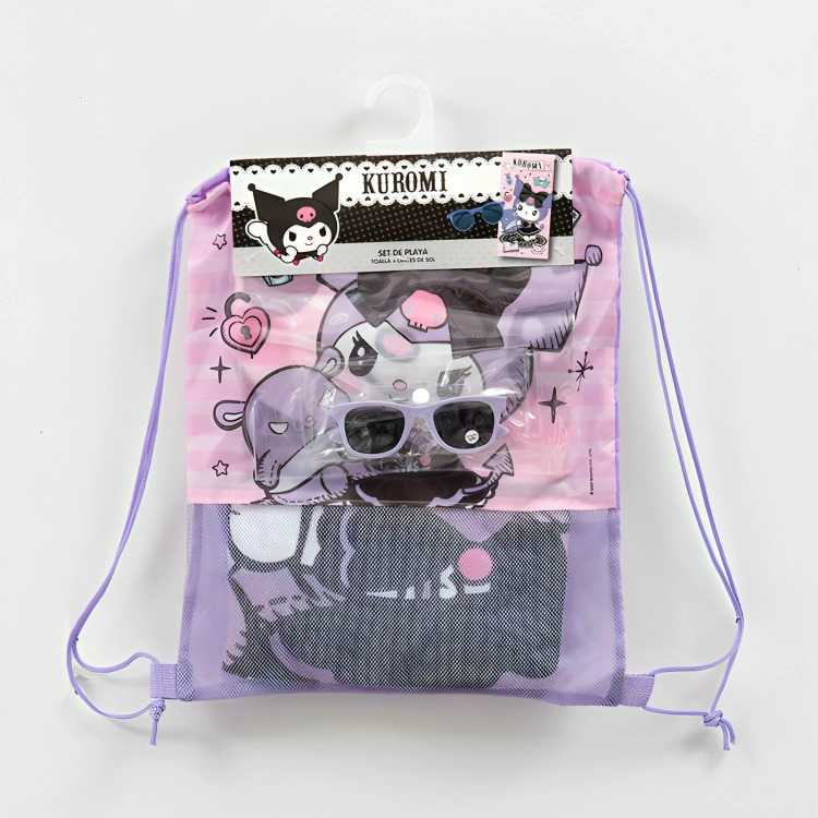 SET TOALLA 70×140 CM. + LENTES DE AGUA /KUROMI BRUJA – MASHINI - 1