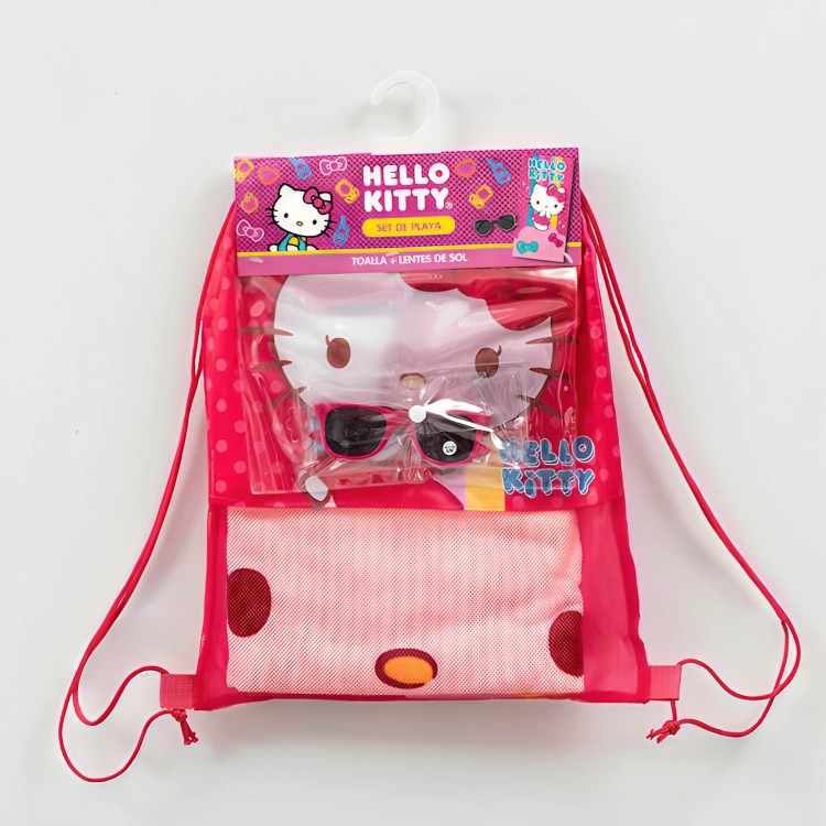 SET TOALLA 70×140 CM. + LENTES DE AGUA /HELLO KITTY PUNTO – MASHINI - 4
