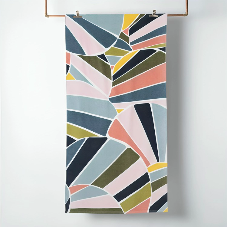 TOALLA DE PLAYA 70×150 CM + BOLSO /SHELL – MASHINI - 1